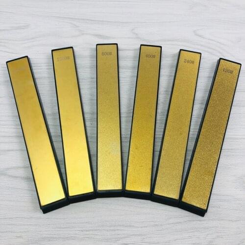 Knife sharpener 5pcs 120 240 400 600 1000 1600# Diamond sharpening stone Fast Sharpening Angle sharpener Honing Knife
