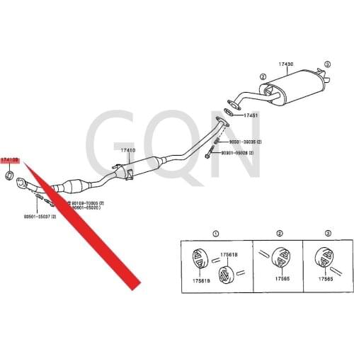 Exhaust pipe gasket 2001-Toy ota COR OLL ASE DZE LAS SCI ONT CHI GHL AND ER exhaust pipe interface gasket tapered