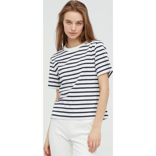 2020 tshirt sky women t shirt friends new hot style letter friends print short sleeve t-shirts Europe blue