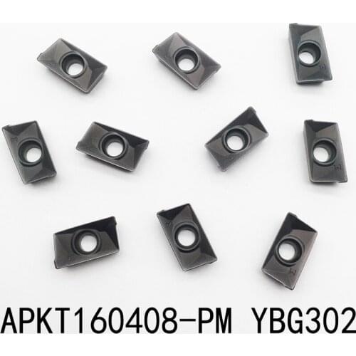 10pcs APKT160408-PM YBC301 YBG302 Cemented Carbide milling Tool Insert metal cut tools Inserts blade made in china