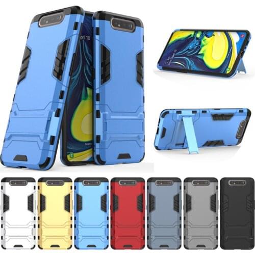100pcs/lot Hybrid Kickstand Case For Samsung Galaxy A70 A80 A90 M10 M20 M30 A40S 2 in 1 PC+TPU Stand Armor Rugged Shell Coque