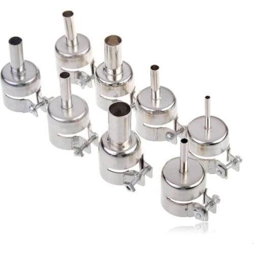 8Pcs 850 Heat Gun Nozzle Hot Air Desoldering Station Gun Mouth