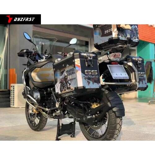 Motorcycle Side Case Box Stickers Decals Pannier Cover Set Pads For R1200GS R1250GS Adventure F850 F800GS F750 F700GS