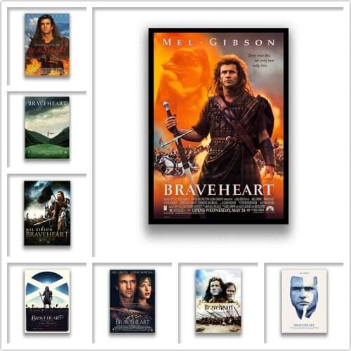 Braveheart White Coated Paper Prints Clear Image Home Decoration Livingroom Bedroom Bar Home Art Brand