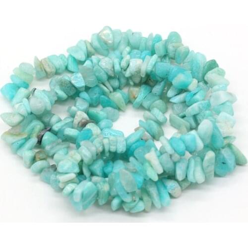 New Natural Amazonite Gravel Beaded Irregular Temperament Beads for Jewelry Making DIY Necklace Bracelet Accessories 5-8mm