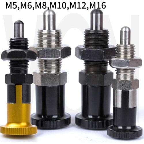 PXYKN SXYKN PXKN Index Bolts Indexing Plunger ,Fine Thread ,Aluminum Knob,Stainless Steel & Carbon steel ,Return & Rest Type