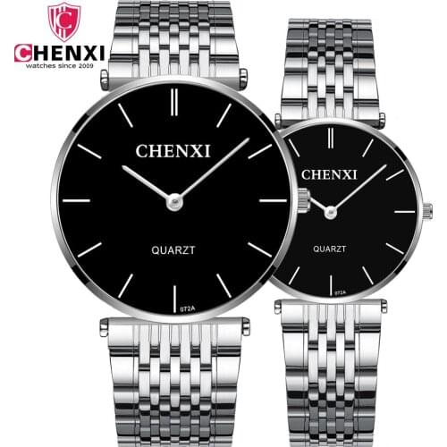 Quartz Mens Womens Brand Paire Noob Silver Watches Couple Luxury Wrist For Gift Female Best Seller Stainless Steel Waterproof