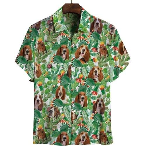 2021 Summer Quality Harajuku Beach New Arrival Men Short-Sleeve Casual Anime Shirt Blouse Loose Surfing Hawaiian-shirt