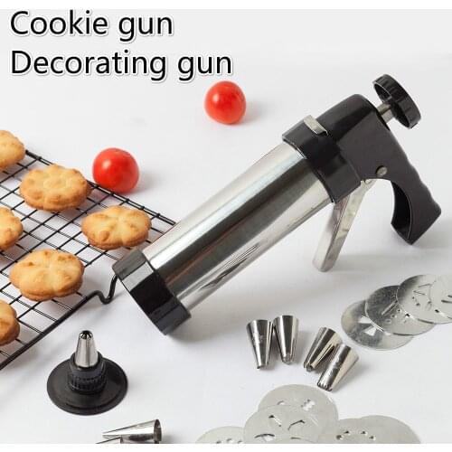 Biscuit Maker Cookie Gun Machine Cookie Making Cake Decoration Press Molds Pastry Piping Nozzles Cookie Press Kit