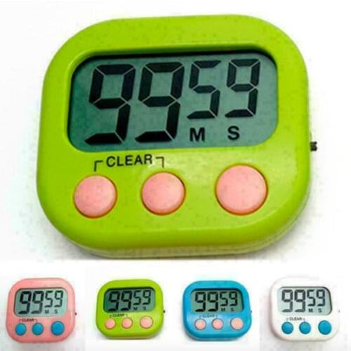 Mini Digital Kitchen Timer With On/Off Switch Count Down Clock Alarm Stopwatch With Large Clear Digits For Easy Readability