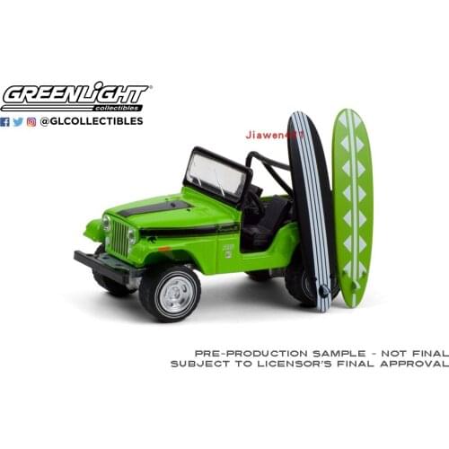Green Light 1:64 1971 JEEP CJ-5 II boutique alloy car toys for children kids toys Model original box