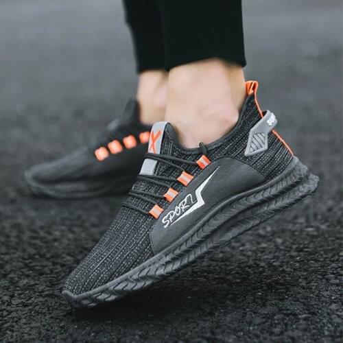 Men Sneakers Running Shoes Breathable Lace-Up Jogging Shoes For Man Anti-Odor Mens Casual Shoes Outdoor Walking Mans Footwear
