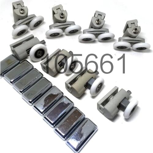 Set of 8 Shower Door Rollers/Wheels/Runners/Pulleys 25mmWheel Diameter