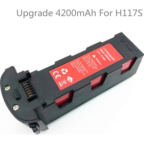 Upgrade 11.4v 4200mAh Battery for Hubsan H117S Zino GPS RC Spare Part 11.4V Rechargeable Battery For RC FPV Racing Camera Drones