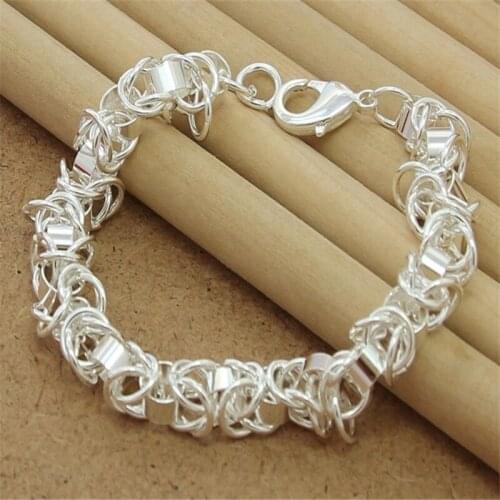 High Quality 925 Sterling Silver Charming Bracelet Fashion Leading Men And Women Bracelet Jewelry Gift