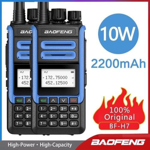 BaoFeng BF-H7 10W High Power Walkie Talkie Amateur Ham CB Radio Station Comunicador Transceiver Two way Radio for Hunting