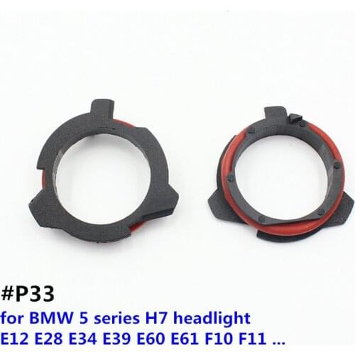 FSYLX H7 LED Adapter For BMW 5 series E12 E28 E34 E39 E60 E61 F10 F11 Car H7 LED Headlight Bulbs Adapter Base Holder H7 adaptors