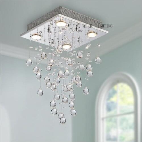 Interior lighting bedroom exhibition hall decoration Crystal chandelier living room LED ceiling lamp export lamps Crystal chande