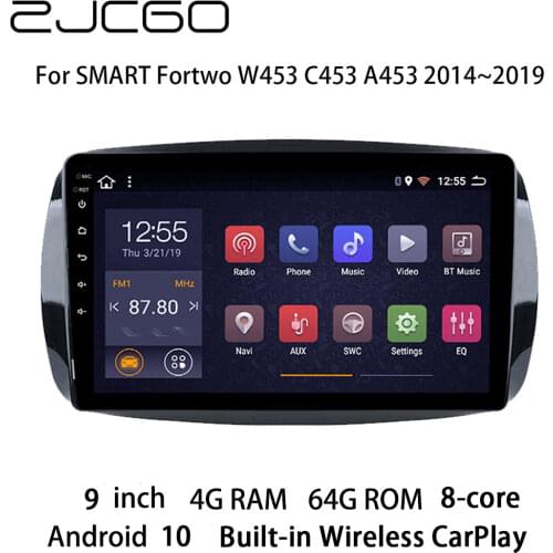 Car Multimedia Player Stereo GPS DVD Radio Navigation Android Screen for Mercedes Benz SMART Fortwo W453 C453 A453 2014~2019