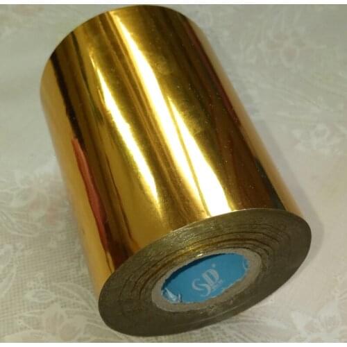 1Rolls Golden Color 80mmx120M Hot Stamping Foil Heat Transfer Napkin Gilding PVC business Card Emboss