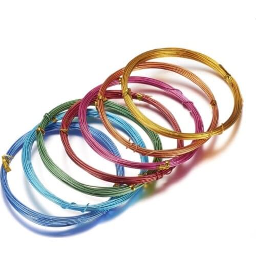 10 rolls 0.8/1.0/1.5/2.5/3mm Aluminum Wire Soft Metal For DIY Jewelry Making Necklaces Bracelets Anklets Handicrafts Supplies