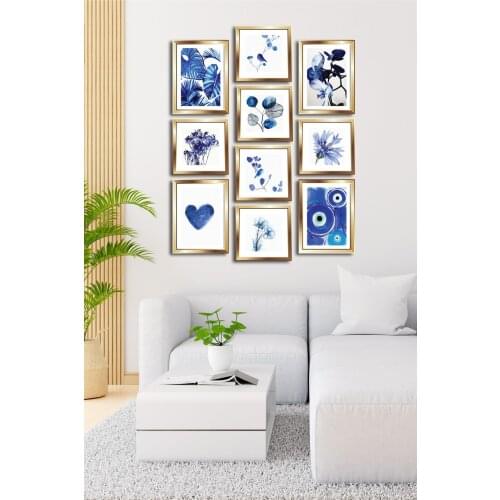 12 piece Frame Looking Mdf Table Decorative Wall Decoration Solid Gift Photo Printed Table Quality Printing Wall Decoration