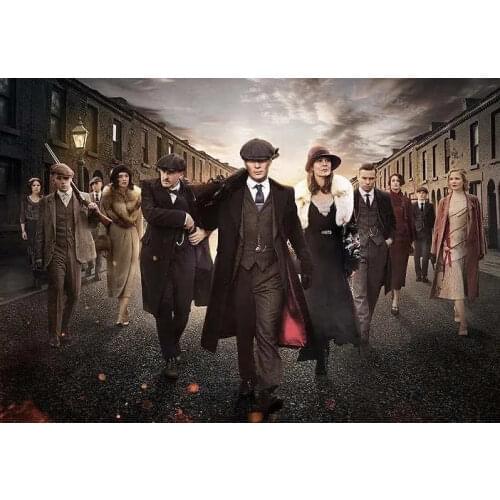 24style Peaky Blinders Cillian Murphy TV Show Art Film Print Silk Poster for Your Home Wall Decor 24x36inch