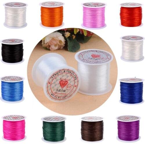393 inch/Roll Plastic Crystal Beading Cord For Jewelry Making DIY Bracelet Necklace Elastic Line Stretch Thread String Supplies