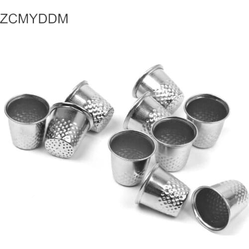 ZCMYDDM 5/10PCS Stainless Steel Thimble Finger Protector Home Quilting Sewing Crafts Tools for Needlework Thimble Sewing Tools