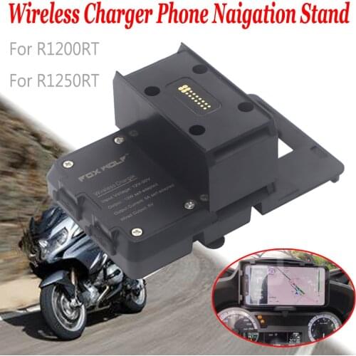 NEW For BMW R1200RT R1250RT 2014-2020 2019 Wireless Charger Fast charge Mobile Phone Navigation Bracket Motorcycle Accessories