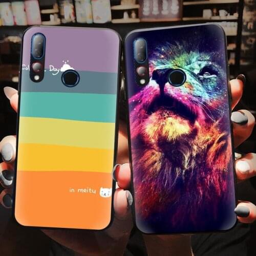 Smartphones TPU Phone Case For HTC Desire 19 Plus/D19+ Beautiful Fashion Design New Black Case