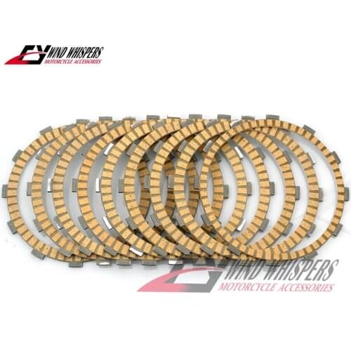 9XPCS Motorcycle Friction Clutch Plates Discs For Harley Breakou Dyna Fat Bob Road King Electra Glide Softail Springer Heritage