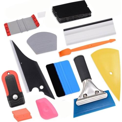 EHDIS Carbon Fiber Vinyl Wrap Car Tools Kit Auto Accessories Window Squeegee Scraper Foil Film Sticker Install Tinting Tools Set