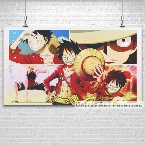 Canvas Anime Luffy Pictures Home Decoration Paintings Poster HD Prints Wall Art Modular Living Room Framed