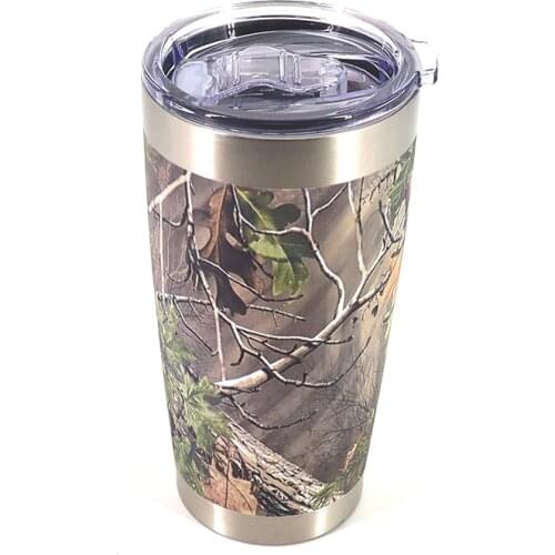 Stainless Steel Camo Tumbler Double Wall Vacuum Insulated Coffee Cup Travel Coffee Mug Thermo Mug for Cold & Hot Drinks