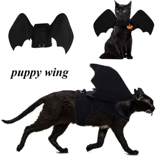 Cute Bat Wings For Pet Dog Cat Costumes Halloween Christmas Cosplay Clothing Funny Xmas Spider Dress Up Pet Accessories
