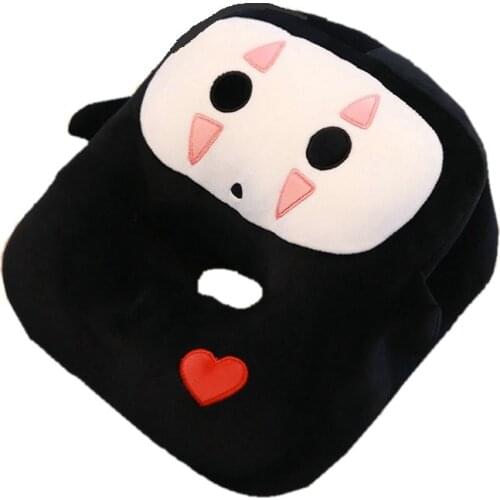 Cute Black No Face Ghost Evil Nap Sleeping Pillow Toy Stuffed Japan Anime Game Doll toys Office Face Pillow Gift For Kids Boy