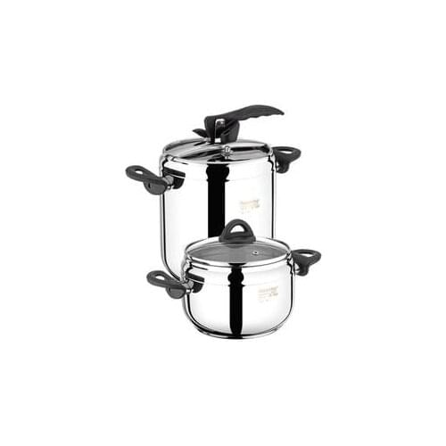 Hascevher 3,5 lt +7 lt Pressure Cooker Set