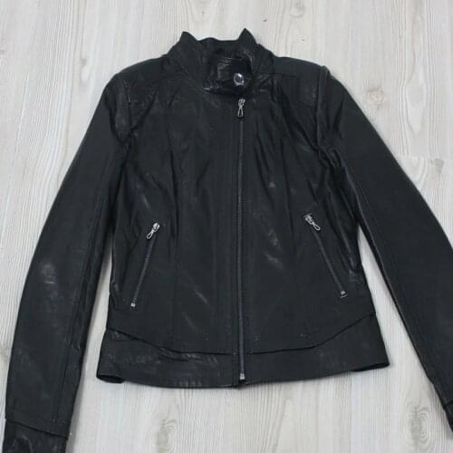 Genuine Sheepskin / Lamb Astragan Quality / Turkish Work / Keeps Warm / Waterproof / New Fashion / Leather Jacket