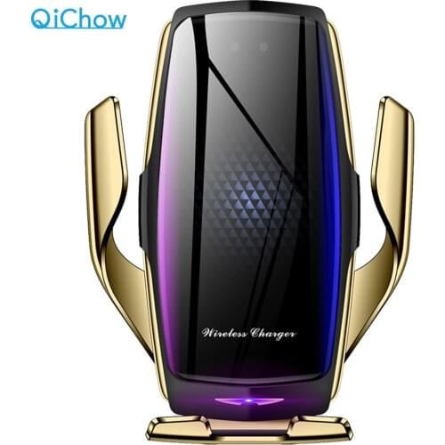 Air Purifier Car Phone Holder Wireless Charger Qi Automatic Clamp Fast Charge Mount for Huawei P30Pro Mate30 Iphone11 XR XS MAX