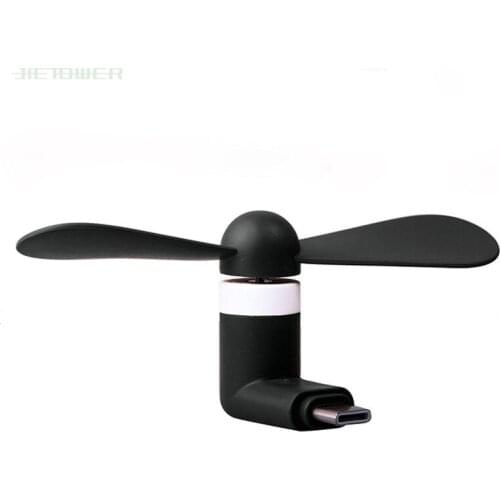 Creative Mini Portable Micro USB Fan 5v 1w Mobile Phone USB Gadget Fans Tester For Type-C Type C USB-C 50pcs/lot