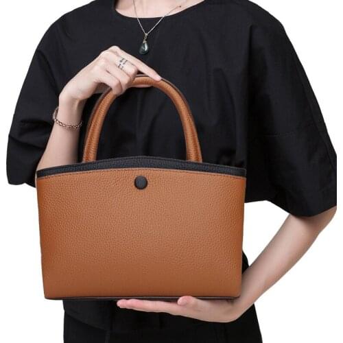 Paste Genuine leather messenger bags handbags tote on sale