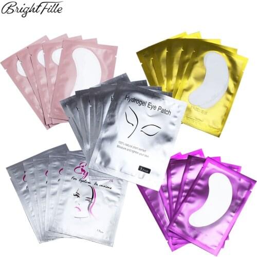 Eye Lash Patches 50 Pairs Patches for Eyelash Extension Stickers Eye Pads Paper Under Eyes Grafted Eye Lash Stickers