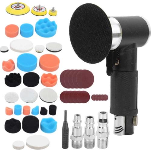 AT-1500H48 48Pcs Air Sander Black Eccentric Pneumatic Car Waxing Polishing Sanding Machine