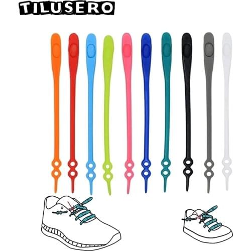 14pcs/set Waterproof Silicone Shoelace Safty Shoes Accessories Round Elastic Shoelaces No Tie Lazy Shoe laces
