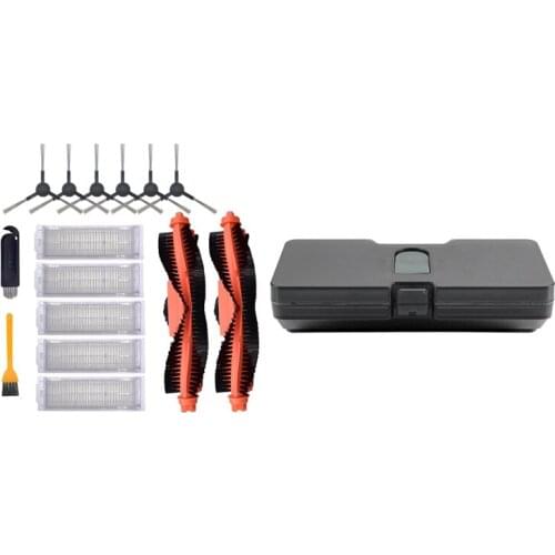 1 Set Side Brush Mop Cloth Replacement Hepa Filter & 1Pcs Water Tank for Xiaomi Viomi V2 V2 Pro V3 Robot Vacuum
