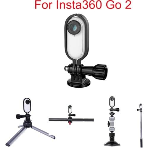 Bracket Stabilizer For Insta360 Go 2 Protective Frame Mount Aluminum Alloy 1/4 Adapter Adjustable Angle Bracket Stabilizer Acces