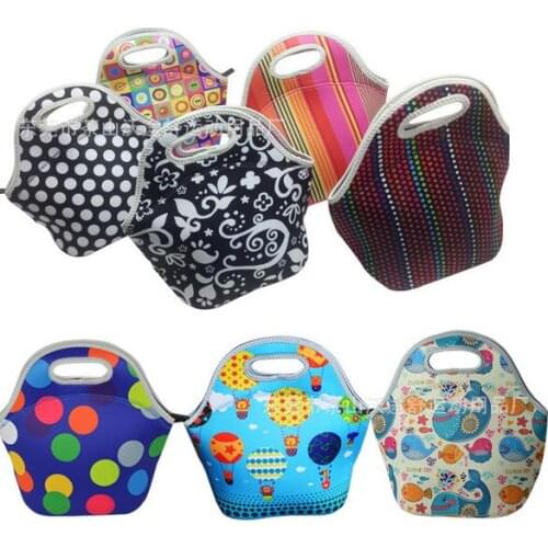 Lunch bags insulation neoprene picnic lunch bag waterproof cooler insulated bag
