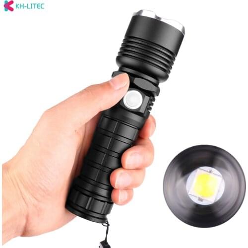 XHP50 18650 battery powerful lantern led Flashlight Tactical LED Flashlight Zoomable Torchlight Best Camping Fishing