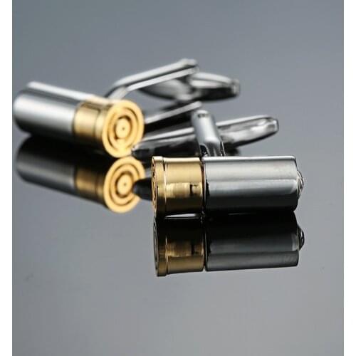 XK677 Fashion brand Cufflinks bullet shell Cufflinks French Wedding Costume